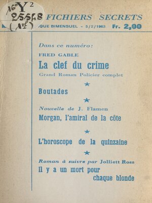 cover image of La clef du crime